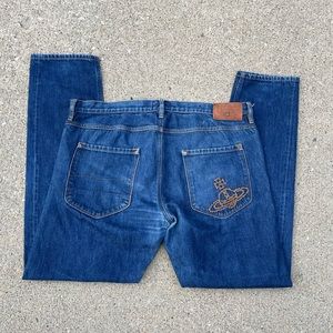 Vivienne Westwood Anglomania Johnstone Selvedge Denim Jeans 36x32 Orb